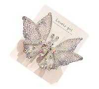 Butterfly Hair Clips for Girls Colorful 3D Rhinestone Flying Pins
