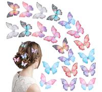 Butterfly Hair Clips, Pack of 20 Hair Accessories, Butterfly, 3D Butterfly Hair Clip, Butterfly Hair Clip, Butterfly Headband, Gifts for Women and Girls