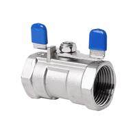 Butterfly Handle 1/4'' - 1'' BSP Female Thread 304 Stainless Steel Ball Valves Threaded One Piece Ball Valve DN8 10 15 20 25(1")