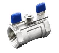 Butterfly Handle 1/4'' - 1'' Female Thread 304/316 Stainless Steel Ball Valves Threaded One Piece Ball Valve DN8 10 15 20 25(3/4",304material Quality)