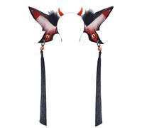 Butterfly Headbands Party Wear Devil Eye Long Tassels Headwear for Music Festivals Photo Props for Halloween Photography