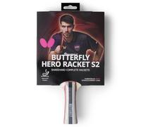 Butterfly Hero Racket S2 Table Tennis Bat Patrick Franziska Edition | 5-Ply Wooden Blade | Lightweight Ping Pong Paddle