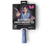 Butterfly Hero Racket S5 Table Tennis Bat - Suthasini Sawettabut Edition | ITTF Approved Rubber | Lightweight Ping Pong Paddle