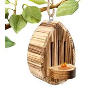 Butterfly House Multifunctional Wooden Natural Teardrop-Shaped