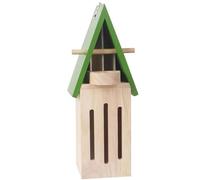 Butterfly House with Butterfly Feeder Wooden 3.5x3.5x12in Butterfly Habitat Decorative Butterfly Houses for Outside Yard Garden, Butterfly Houses for Outside
