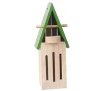 Butterfly House with Butterfly Feeder Wooden 3.5x3.5x12in Habitat Decorative Insect Shelter for Outside Yard Garden