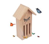 Butterfly Houses for Outdoors, Butterfly Houses - Wooden Garden Butterfly House | 11.2 x 3.9 x 3.2 Inch Butterfly House on the Floor or Hanging on the Tree Wall