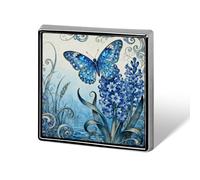 Butterfly Hyacinth Cluster Brooch Pins Lapel Pins for Men Women Badge Button Cover Decorative Jewelry Charms for Hats Bags Backpacks Suits Shirts Scarves Clothing Accessories Banquet Wedding Gift