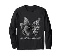 Butterfly I Am The Storm Melanoma Awareness Long Sleeve T-Shirt