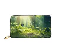 Butterfly In Sunlight Pattern, Women'S Wallet, Long Clutch Wallet, Credit Card Holder Wallet, Travel Coin Purse, Black, One Size