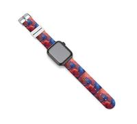 Butterfly Insect Animal Silicone Watch Band Replacement Watch Straps Adjustable Sport Wristband for Women Men 42mm/44mm