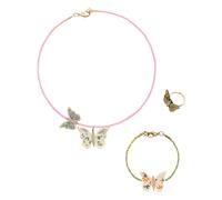 Butterfly Jewelry Set Pink one size