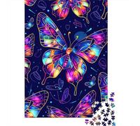 Butterfly Jigsaw Puzzle Adult 1000 Pieces Classic Puzzle Paper Jigsaw Puzzle Wall Art Unique Toys 1000pcs (38x26cm)