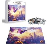 Butterfly Jigsaw Puzzle, Puzzle 4000 Pieces, Jigsaw Puzzles for Adults 4000 Piece Sunflower Wooden Puzzles for Adults, Challenging Game Toys Jigsaws for Home Wall Decoration and Gifts Christmas B-2761