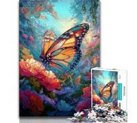 Butterfly Jigsaw Puzzles 1000 Pieces for Adults Teens,Staycation Kill Time with Fully Interlocking Randomly Shaped Pieces (38x26cm)