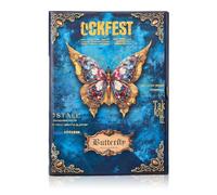 Butterfly Journals, Ruled Journal Notebook, 3D Butterfly Embossed Hardcover Writing Journal, 220 Sides 32K Color Page, Butterflies Hand Ledger for School, Office, Home, 5.04" X 7.4" (Sky Blue)