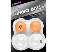 Butterfly Jumbo Table Tennis Balls - White/Orange