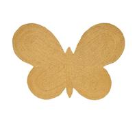 Butterfly jute rug, Lucia Eames Ochre one size