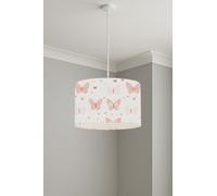 Butterfly Kisses Blush II lightshade - 30 x 21cm Ceiling Drum Shade | 1E6307