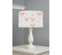 Butterfly Kisses Blush II lightshade - 30 x 21cm Table Drum Shade | 1E6307