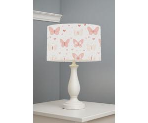 Butterfly Kisses Blush II lightshade - 30 x 21cm Table Drum Shade | 1E6307