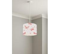 Butterfly Kisses Blush lightshade - 20 x 18.5cm Ceiling Drum Shade | 1E6307