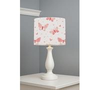 Butterfly Kisses Blush lightshade - 20 x 18.5cm Table Drum Shade | 1E6307