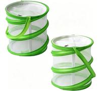Butterfly Kit, 2 Pcs Collapsible Insect Enclosure, Portable Bug Catcher for Nature Observation, Foldable Butterfly Net with Transparent Mesh, Stick Insect Starter Kit