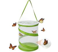 Butterfly Kits Caterpillars Foldable Butterfly Net - Collapsible Insect Catcher with Breathable Mesh, Perfect for Kids' Science Kits & Outdoor Bug Hunting (Green)