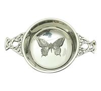 Butterfly L Pewter Quaich Bowl Scottish Quaich 51