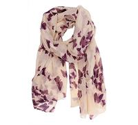 Butterfly Lady Women Fashion Stylish Soft Scarf Shawl Neck Wrap Headscarf Stole (Butterfly Purple)