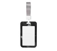 Butterfly Ladybug Flower Print Id Badge Holder Sliding Card Holder Vertical Card Protector Cover Case Teacher Lanyard for Office Women Men