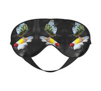 Butterfly Ladybug Flower Sleep Mask Night's Sleep Soft Eye Mask Adjustable Strap Works Nap Position Sleeping Aid