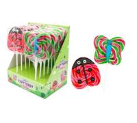Butterfly & ladybug shaped Fruit Flavour Lollipop 12 x 80g Full Box