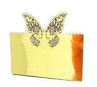 Butterfly Laser Cut Table Name Place Cards Lace Name Message Setting Card Seat Wedding Birthday Party Favor Table Decor Create a Particularly Warm Moment 50pcs (Color : Pink Size : 9x12cm) (Glossy