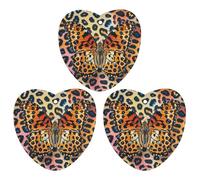 Butterfly Leopard Print Car Air Freshener, 3 Pcs Love form Hanging Air Freshener Cards, Long Lasting Fragrance Scented Cards for Car, Home, Office Gray-style