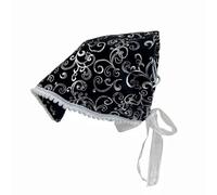 Butterfly Leopards Print Headband Hairscarf Head Wrap Handmade Headwear Headscarf Unique Dark Lacy Headwraps