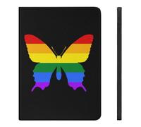 Butterfly LGBT Pride Funny Tablet Case Compatible with IPAD Pro 2020 （11in）/2020 （10.2in）/2020 AIR 4 （10.9in）/Pro 2021 （11in）/Air4/Air5 （10.9in） Personality Protective Cover with Pen Slot