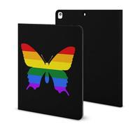 Butterfly LGBT Pride Funny Tablet Case Compatible with IPAD Pro 2020 （11in）/2020 （10.2in）/2020 AIR 4 （10.9in）/Pro 2021 （11in）/Air4/Air5 （10.9in） Personality Protective Cover with Pen Slot