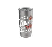 Butterfly Life is A Journey Not A Destination Stainless Steel Insulated Tumbler