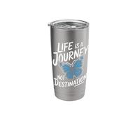 Butterfly Life is A Journey Not A Destination Stainless Steel Insulated Tumbler