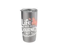Butterfly Life is A Journey Not A Destination Stainless Steel Insulated Tumbler
