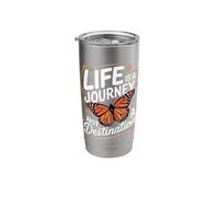 Butterfly Life is A Journey Not A Destination Stainless Steel Insulated Tumbler