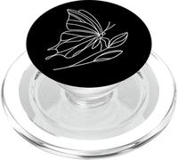 Butterfly Line Art Entomologist PopSockets PopGrip for MagSafe