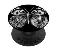 Butterfly Line Art Graphic - Simple Hand Drawn PopSockets Adhesive PopGrip