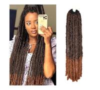 Butterfly Locs Crochet Hair, 1 Packs Soft Pre looped Prelooped Pretwisted Crochet Braids Hair Easy Installation and Removal(T30,12inch)