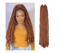 Butterfly Locs Crochet Hair, 1 Packs Soft Pre looped Prelooped Pretwisted Crochet Braids Hair Easy Installation and Removal(30,22inch)