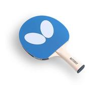 Butterfly LOGO Table Tennis Bat NEW - Blue | Lightweight Ping Pong Paddle for Beginners & Leisure Play | Comfortable Grip | Indoor & Outdoor Use