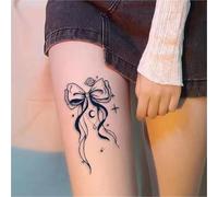 Butterfly Love Moon Star Herbal Tattoo Sticker, Semi-permanent Non-reflective, Waterproof, Long-lasting 2 Weeks, Fake Tattoos(A-3pcs)