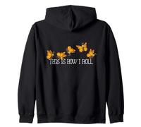 Butterfly Lover Kids This Is How I Roll Monarch Butterfly Zip Hoodie